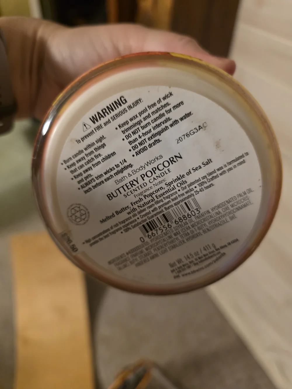 Bath & Body Works Buttered Popcorn And Apple Cider Donut Scented Candles